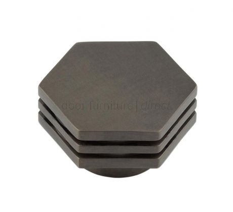 Hoxton Nile Hexagonal Stepped Cabinet Knob 40mm