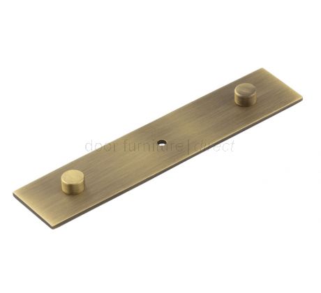 Hoxton Fanshaw Cabinet Knob Plain Back Plate 140x30mm