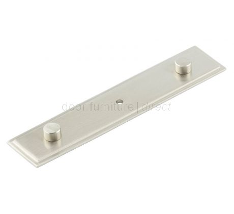 Hoxton Rushton Cabinet Knob Stepped Back Plate 140x30mm