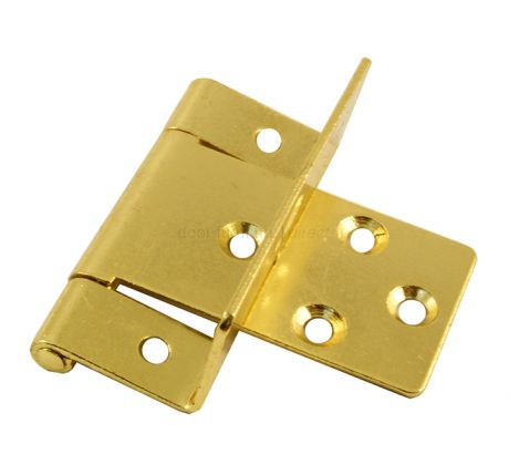 Cranked Hinges Electro Brassed in Pairs