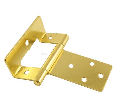 Cranked Hinges Electro Brassed in Pairs