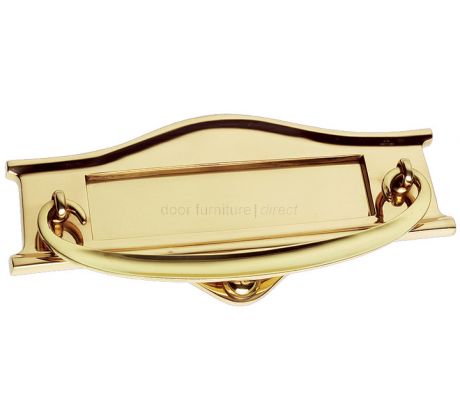 Brass Postal Knocker Letter Plate 229x102mm