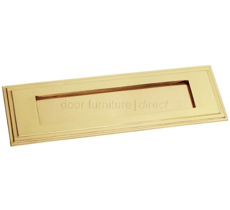 Brass Horizontal Edwardian Letter Plate 282x89mm