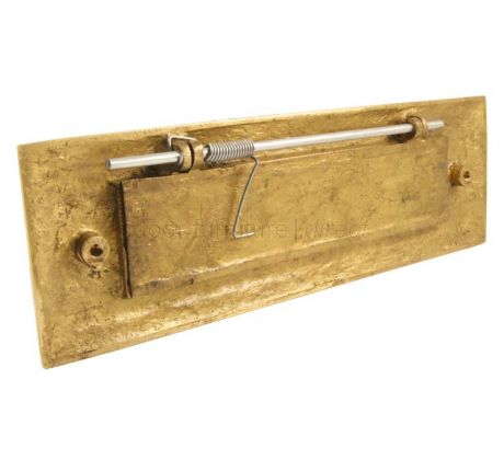 Brass Horizontal Edwardian Letter Plate 282x89mm