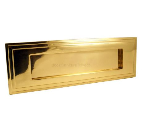 Brass Horizontal Edwardian Letter Plate 282x89mm