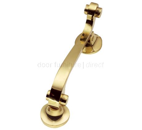 Brass Scroll Door Knocker 146x32mm