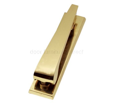 Brass Contemporary Door Knocker 158x35mm