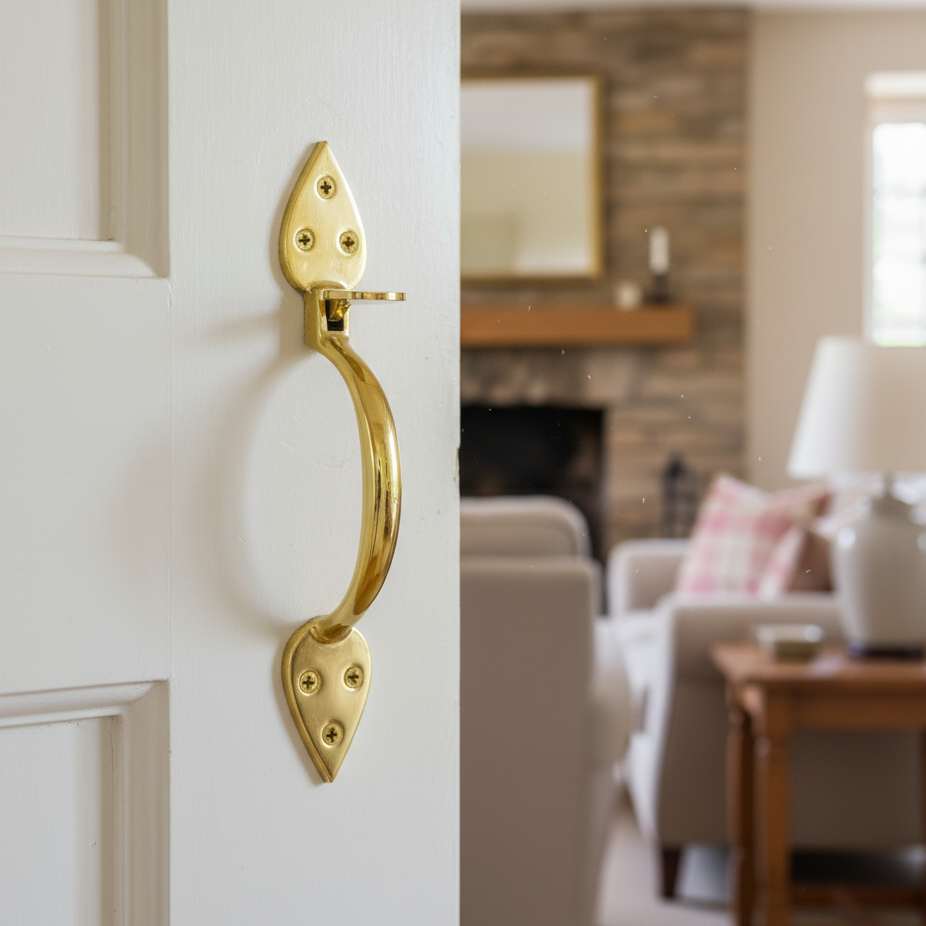 Brass Suffolk Latch Set 210x32mm