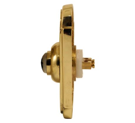 Brass Shaped Bell Push with China Press 76x33mm
