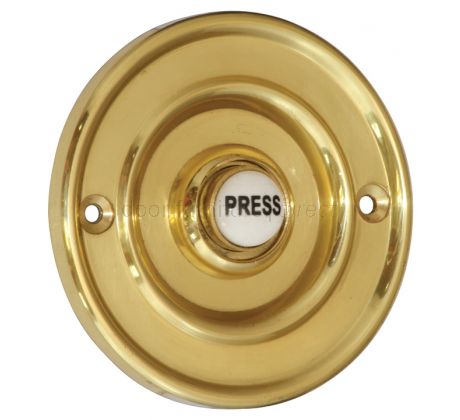 Brass Circular Bell Push with China Press 76mm