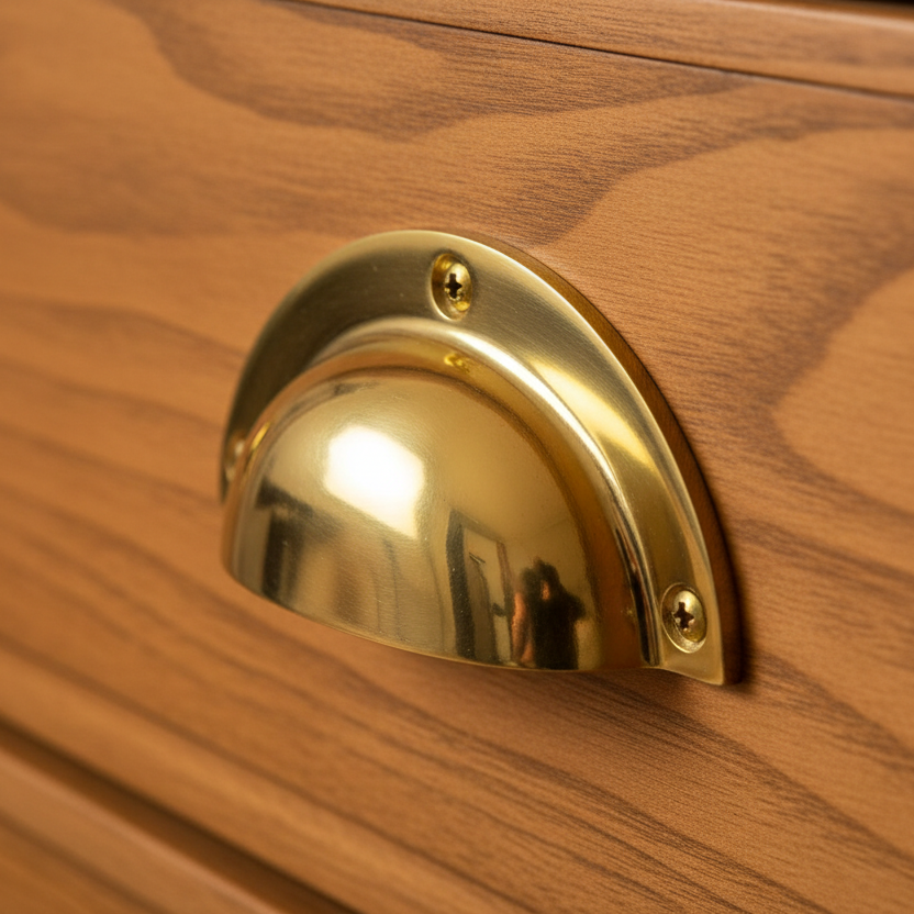 Polished Brass Drawer Pull