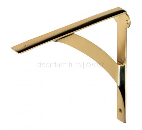 Polished Brass Heavy Duty Shelf Brackets
