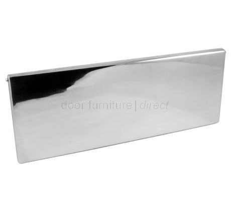 Polished Chrome Internal Tidy with Draught Excluder 260x88mm