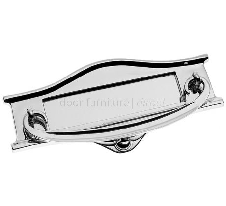 Chrome Postal Knocker Letter Plate 229x102mm