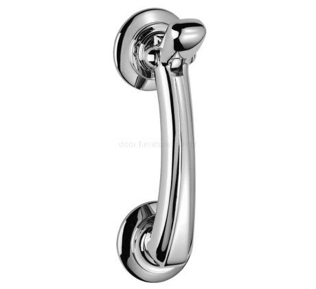 Polished Chrome Bow Door Knocker 135x42mm