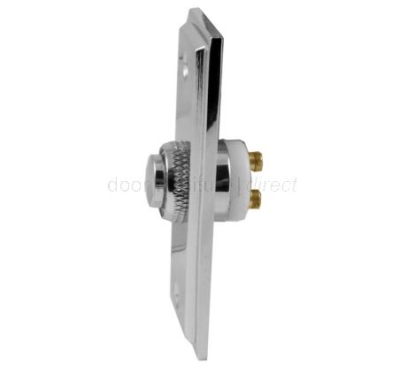 Polished Chrome Stepped Bell Push 76x32mm