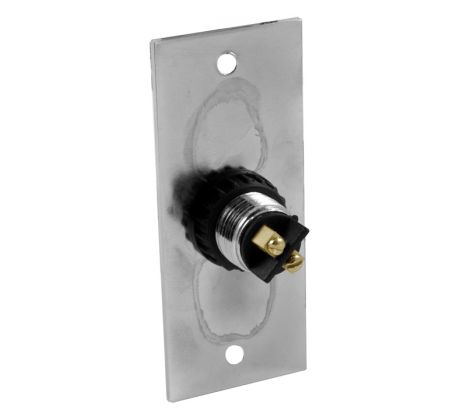 Polished Chrome Flat Bell Push 76x32mm