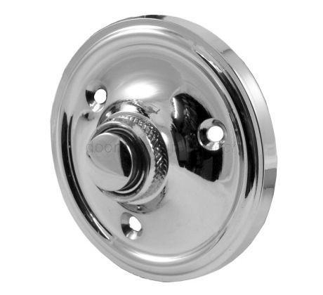 Polished Chrome Circular Bell Push 60mm
