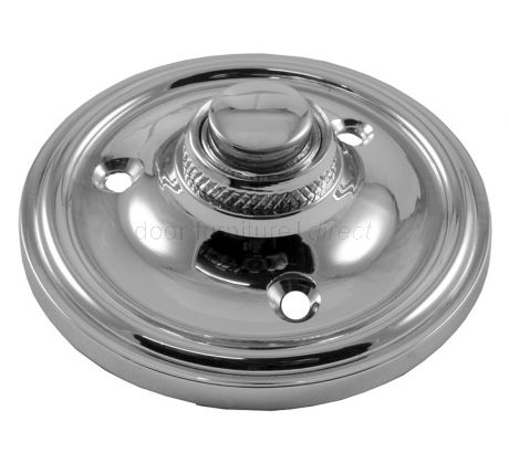 Polished Chrome Circular Bell Push 60mm