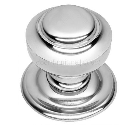 Chrome Tiered Centre Door Knob 76mm