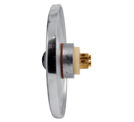 Polished Chrome Circular Bell Push with China Press 76mm