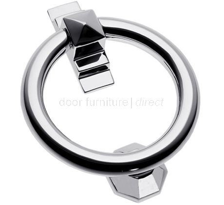 Polished Chrome Ring Door Knocker 105mm