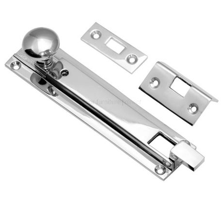 Polished Chrome Cranked Locking Bolt 152x36mm