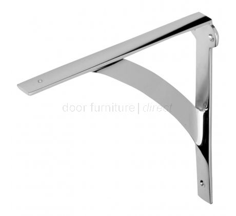 Polished Chrome Heavy Duty Shelf Brackets