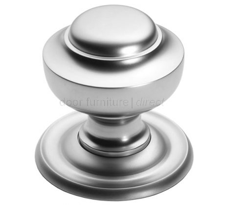 Satin Chrome Tiered Centre Door Knob 76mm