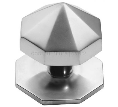 Satin Chrome Carousel Centre Door Knob 67mm