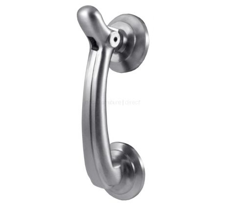 Satin Chrome Bow Door Knocker 135x42mm