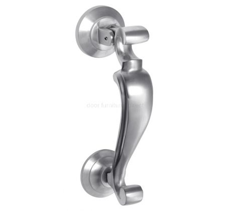 Satin Chrome Profile Doctor Knocker 190x49mm