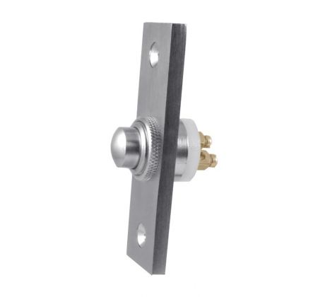 Satin Chrome Profile Bell Push 73x23mm