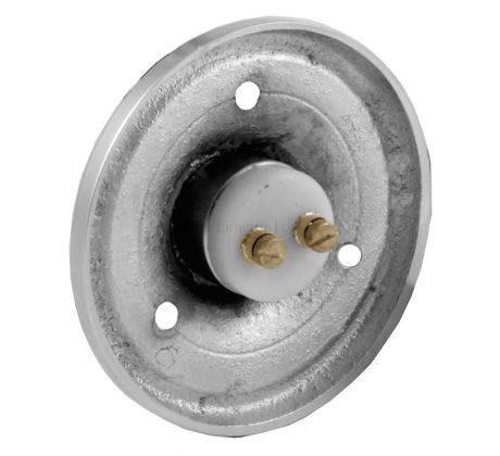 Satin Chrome Circular Bell Push 60mm