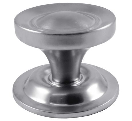 Satin Chrome Victorian Centre Door Knob 83mm