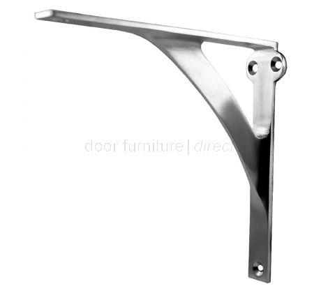 Satin Chrome Heavy Duty Shelf Brackets