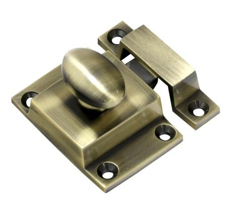 Antique Brass Cupboard Catch 57x41mm