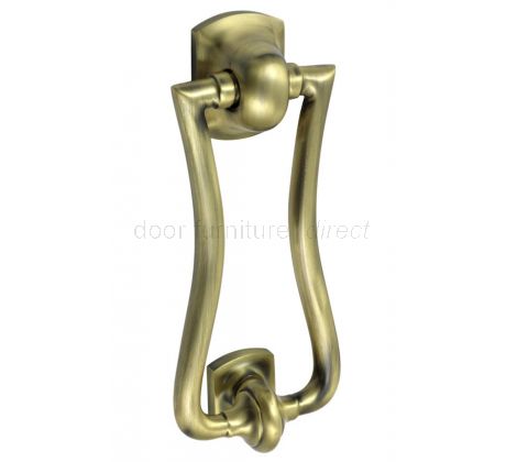 Antique Brass Slim Diplomat Door Knocker 185x80mm