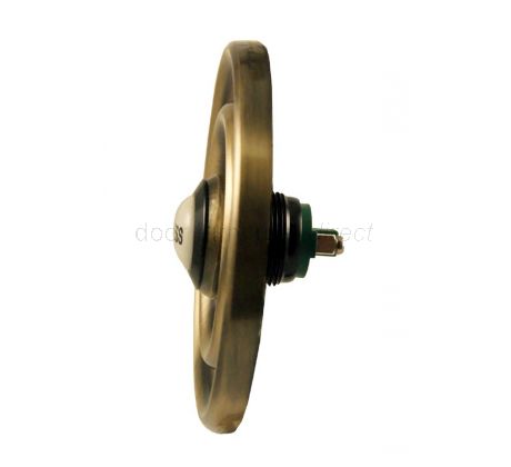 Antique Brass Circular Bell Push 76mm