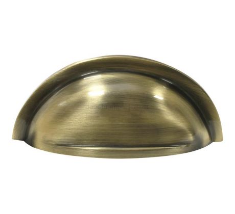 Antique Brass Concealed Fix Drawer Pull 90x45mm