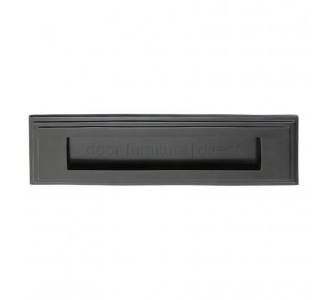 Matt Black Edwardian Letter Plate 280x90mm