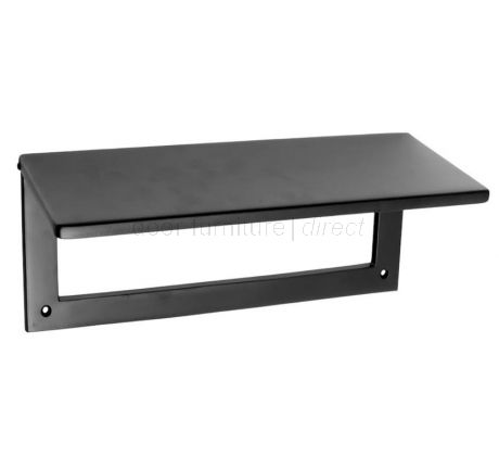 Matt Black Internal Tidy with Draught Excluder 315x115mm