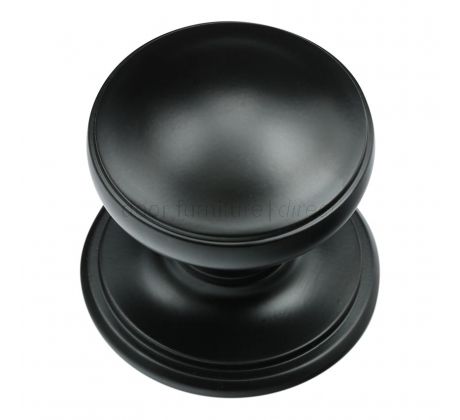 Matt Black Princess Centre Door Knob 73mm