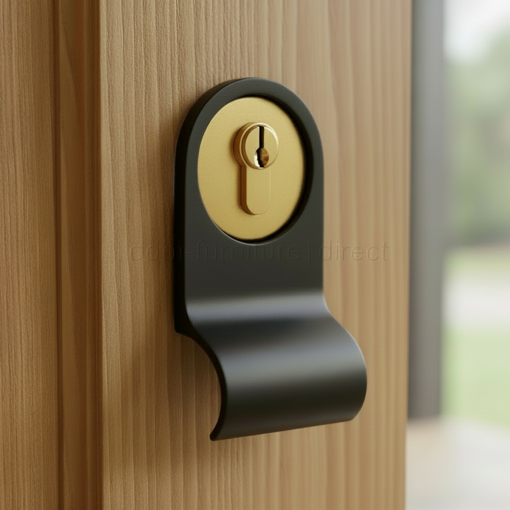 Matt Black Cylinder Pull