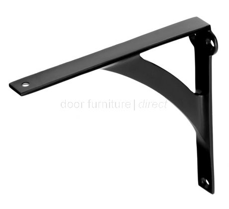 Matt Black Heavy Duty Shelf Brackets