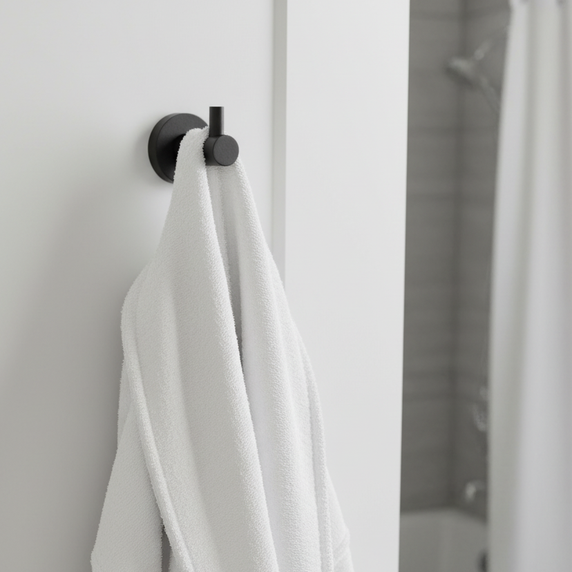 Bond Matt Black Single Robe Hook
