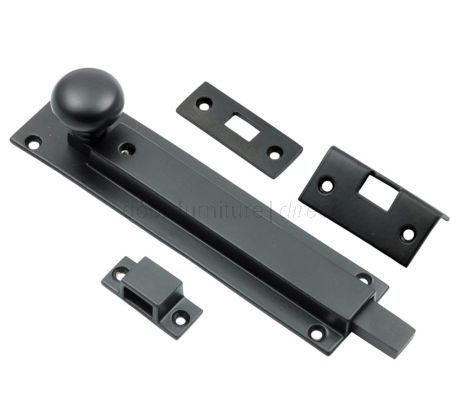 Matt Black Straight Locking Bolt 152x36mm