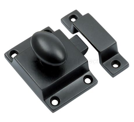 Matt Black Cupboard Catch 55x40mm