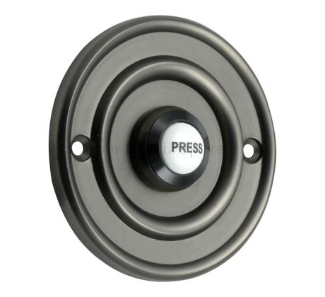 Prima Dark Bronze Circular Bell Push 76mm DB1419