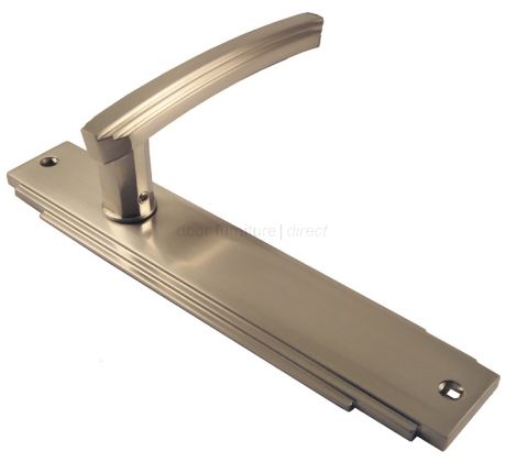 Satin Nickel Art Deco Latch Door Handles